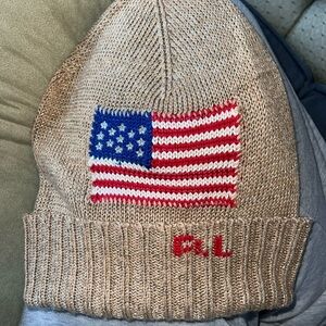 Polo Ralph Lauren Gold Knit Beanie